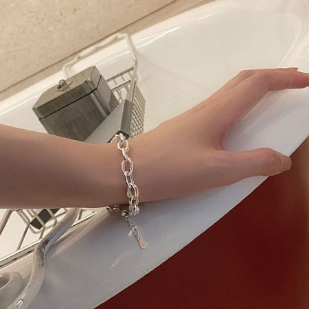 Picture of "Chunky Link" 925 Silver Chain Bracelet