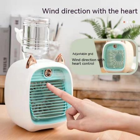 Picture of Mini USB Rechargeable Desktop Humidifier with Adjustable Wind