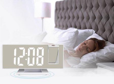 Picture of LED Projection Digital Alarm Clock with Temperature Display